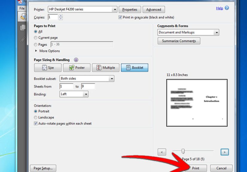 How to Print a Booklet Using Adobe Reader: 5 Steps