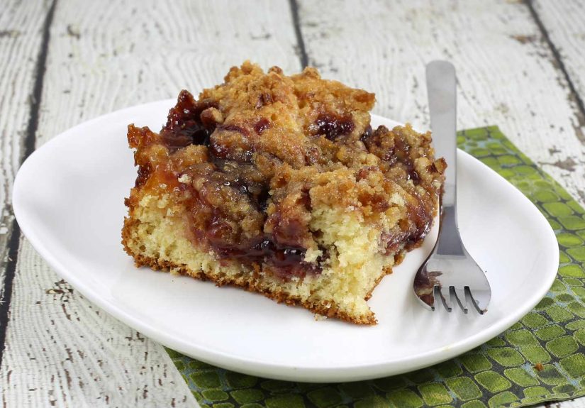 Jam Swirl Coffee Cake With Streusel Topping Recipe