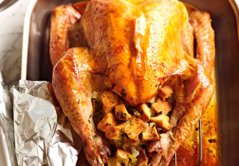 Roast Turkey with Old-Fashioned Bread Stuffing Recipe