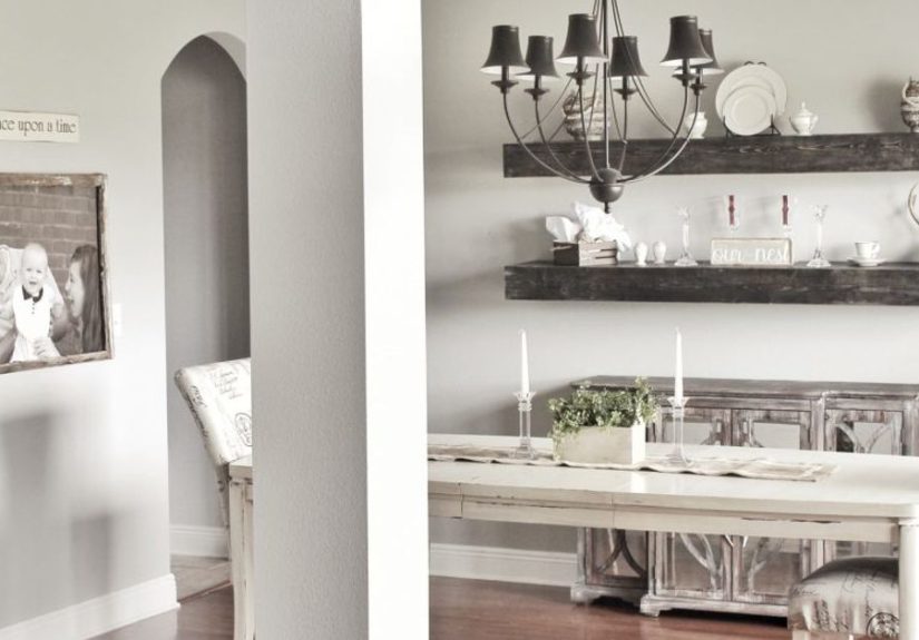DIY Dining Room Shelves