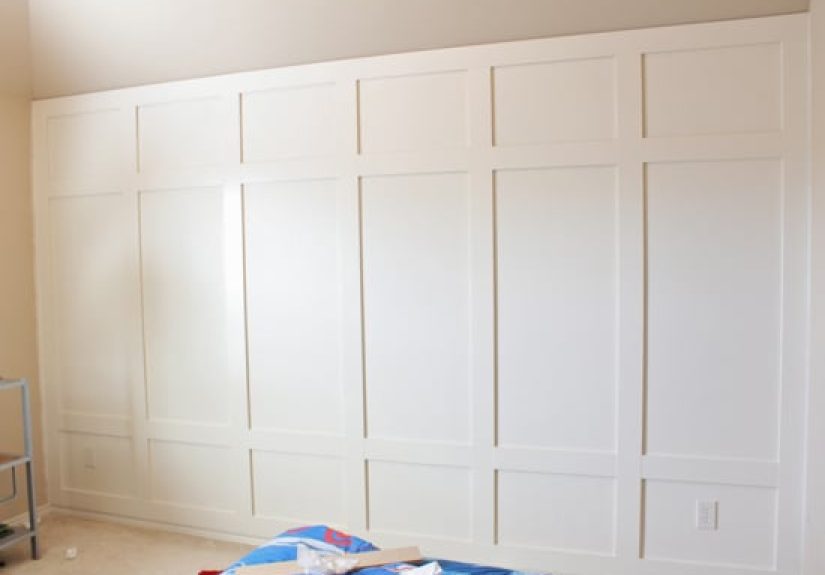 DIY Paneled Wall Tutorial For The Boy's Room - Remodelaholic