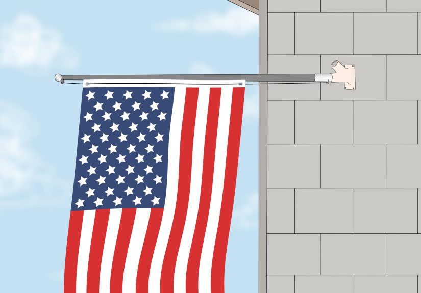 How to Hang an American Flag Vertically: 7 Steps