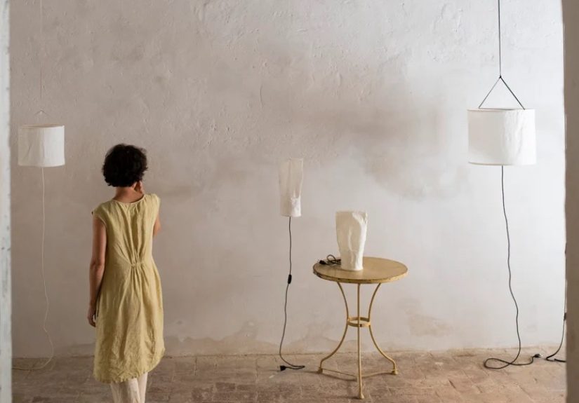 "Light Filtered by Fabric": Ethereal, Eco-Minded Lights by a Small Workshop in Spain
