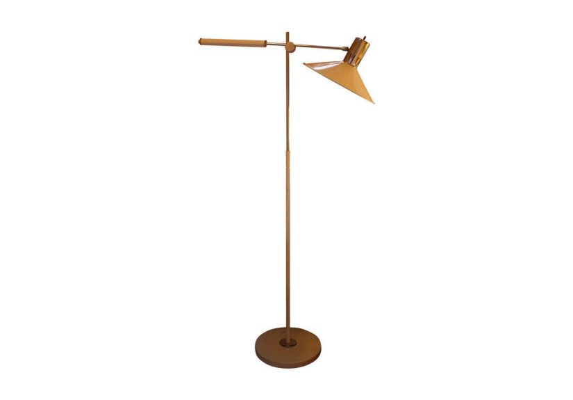 Mid Century Italian Swing Arm Floor Lamp