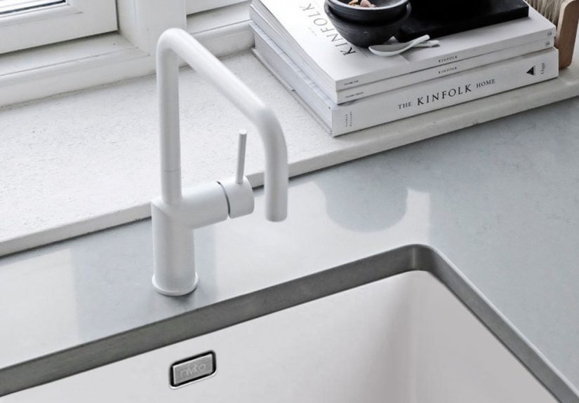 White Kitchen Faucet