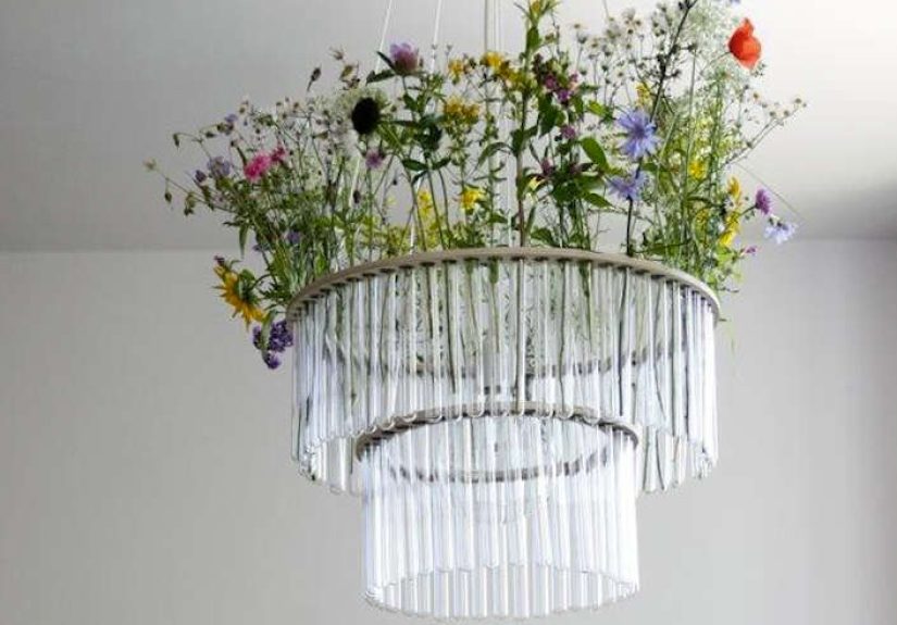 Garden in the Sky: Test Tube Chandeliers from Poland