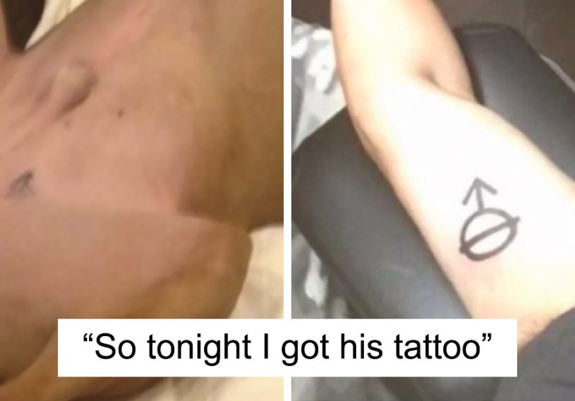 Guy Gets Same Tattoo As His Rescue Dog, People Explain That It’s How Neutered Dogs Are Marked
