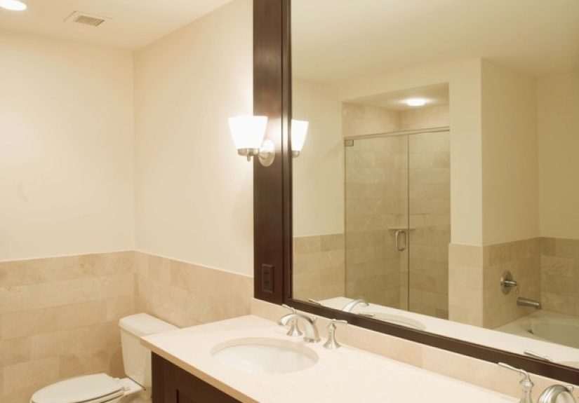 Hiding Shims on a Bathroom Vanity Floor