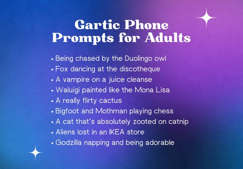 100+ Funny, Quirky & Weird Gartic Phone Prompts