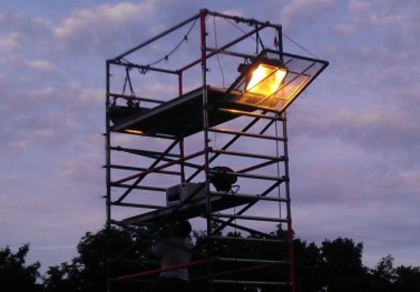 A Huge Microwave-powered Bug Zapper