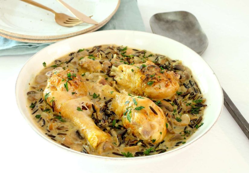 Crock Pot Pheasant (or Chicken) With Wild Rice Recipe