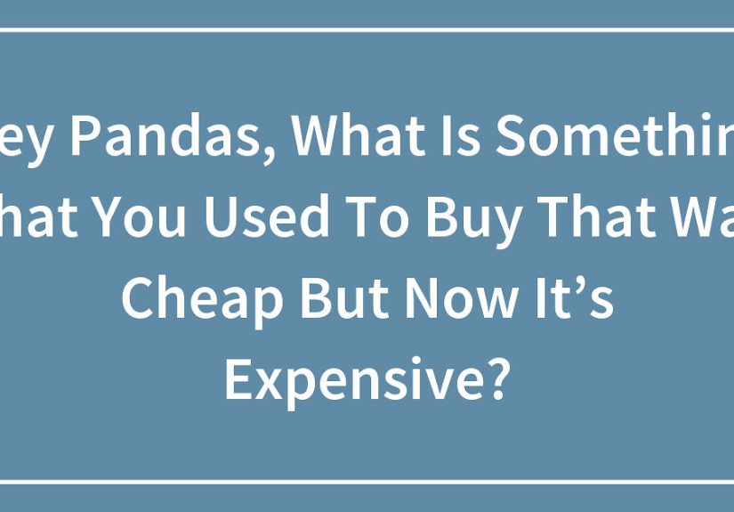 Hey Pandas, What Is Something That You Used To Buy That Was Cheap But Now It’s Expensive?