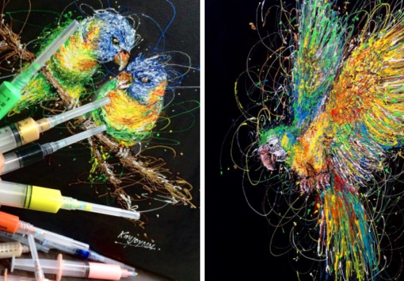I’m A Nurse And I Use Syringes To Paint In My Free Time