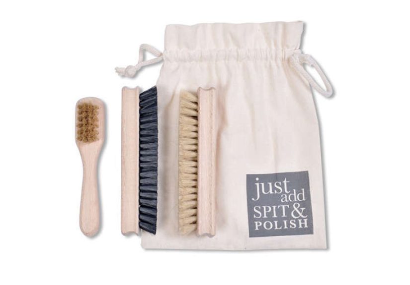 Shoe Shine Set in a Printed Bag