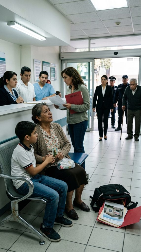 Y el hombre que caminaba al final llevaba el bastón de mi esposo muerto. 1 Man donating blood clinic 202606081749 2