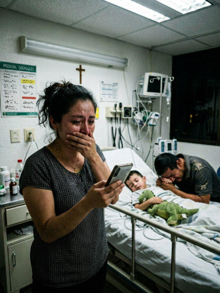 ¿Está hospedada ahí ahora mismo? Y por favor… dime cuántos niños llegaron con ella.” 1 tai xuong 23